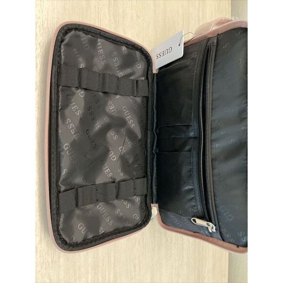 GUESS V7200082 LIGHT ROSE TOILETRY JUNCTION TRAVEL CASE DOPP BAG LOGO - Picture 9 of 10